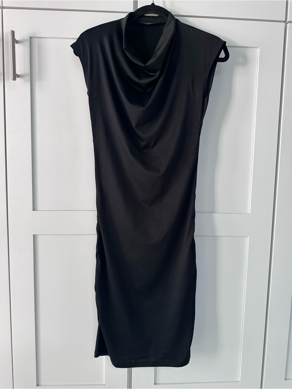 Kira Plastinina Black Cowl Neck Sleeveless Dress